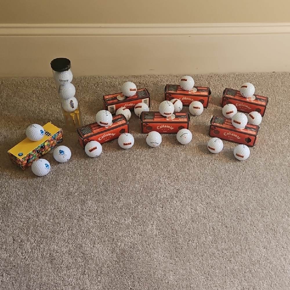 NEW/UNUSED Colorful Callaway and Pinnacle MARS Branded Golf Ball Sets